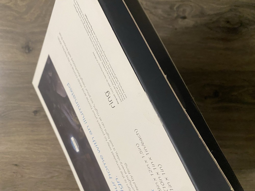 Ring Security Solar Powered Surveillance Illuminated Yard Sign Open Box