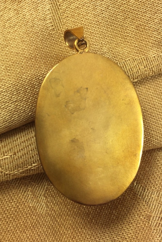 Handmade gold plated pendant women