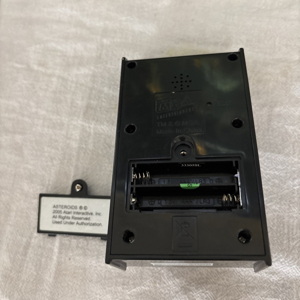 Asteroids Handheld Electronic Mini Arcade Game 2005 Atari MGA 5”