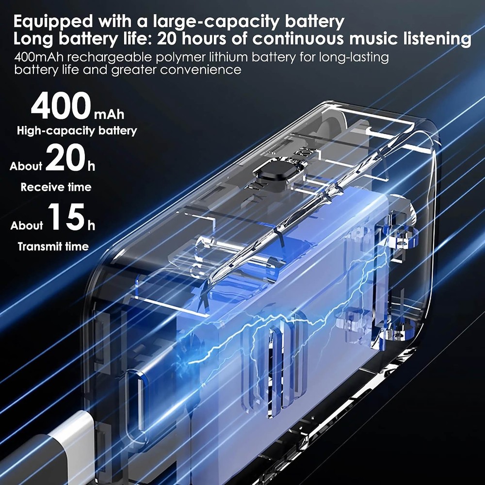 Bluetooth 5.4 Audio Adapter Wireless Receiver Transmitter for Headphone Jack