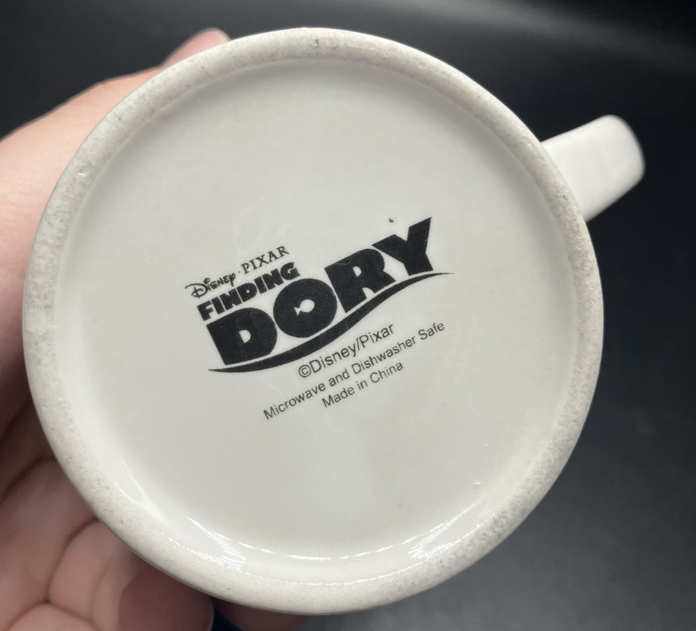 Disney 3 Piece Finding Dory Ceramic Dinnerware Set, Multicolor Plate, Bowl, Mug