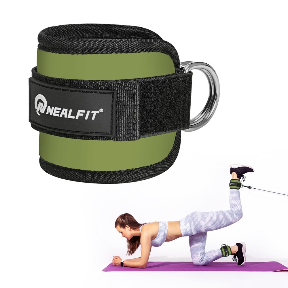 Ankle Strap for Cable Machine, Gym Ankle Cuff for Kickbacks, Leg Extensions
