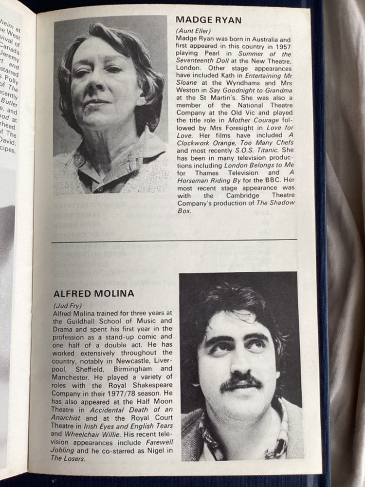 Palace theatre Oklahoma Rogers & Hammerstein 1981 programme + ticket stubs
