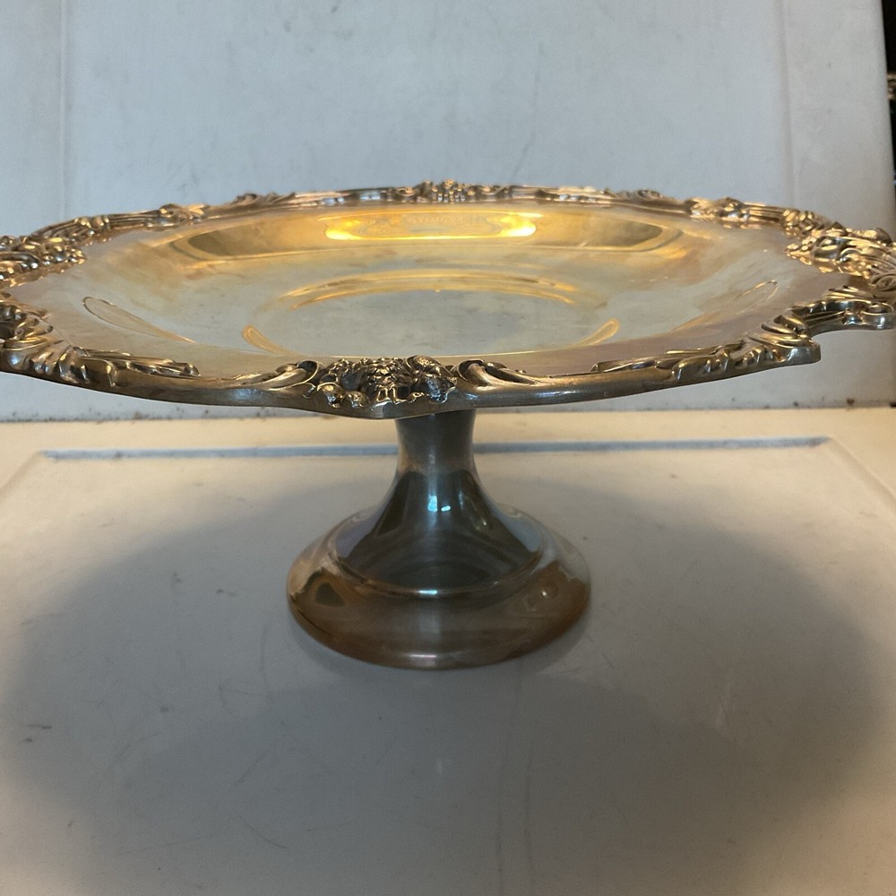 Reed & Barton Silver Cake Plate Vintage King Francis