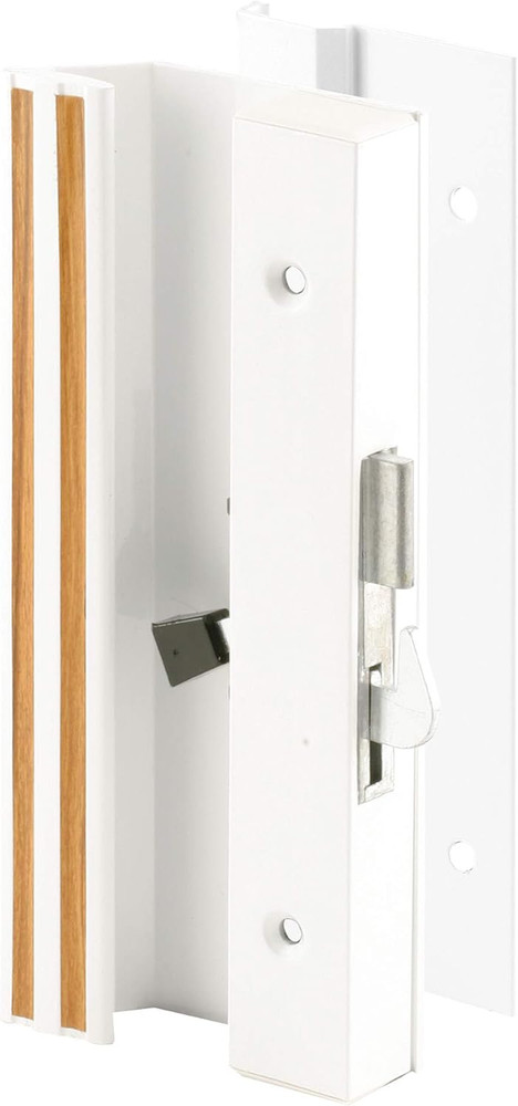 C 1191 Low Profile/Low Base White Aluminum Latch Handle (Single Pack)