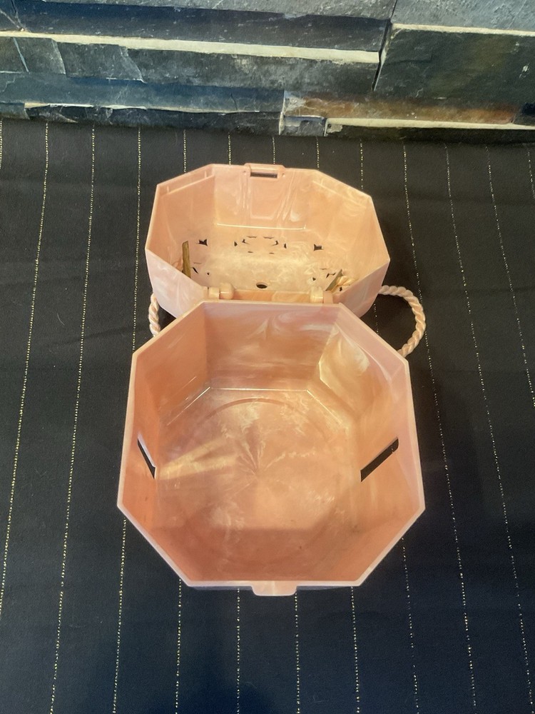 Homers Handy Holder Plastic Pink Handle Box 1950’s