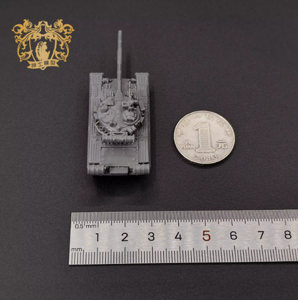 3D Printed 1/144 Soviet T-80B Main Battle Tank Uncolored Model