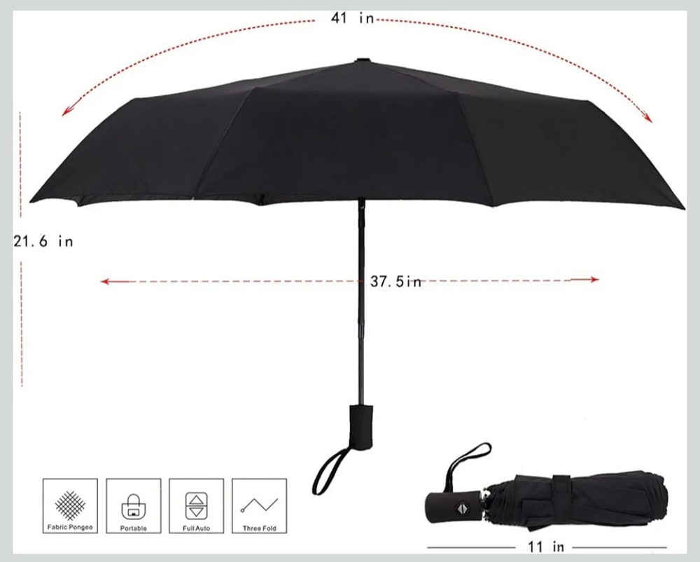 2. COMPACT Travel Umbrellas Windproof Automatic Umbrellas Small Compact UV