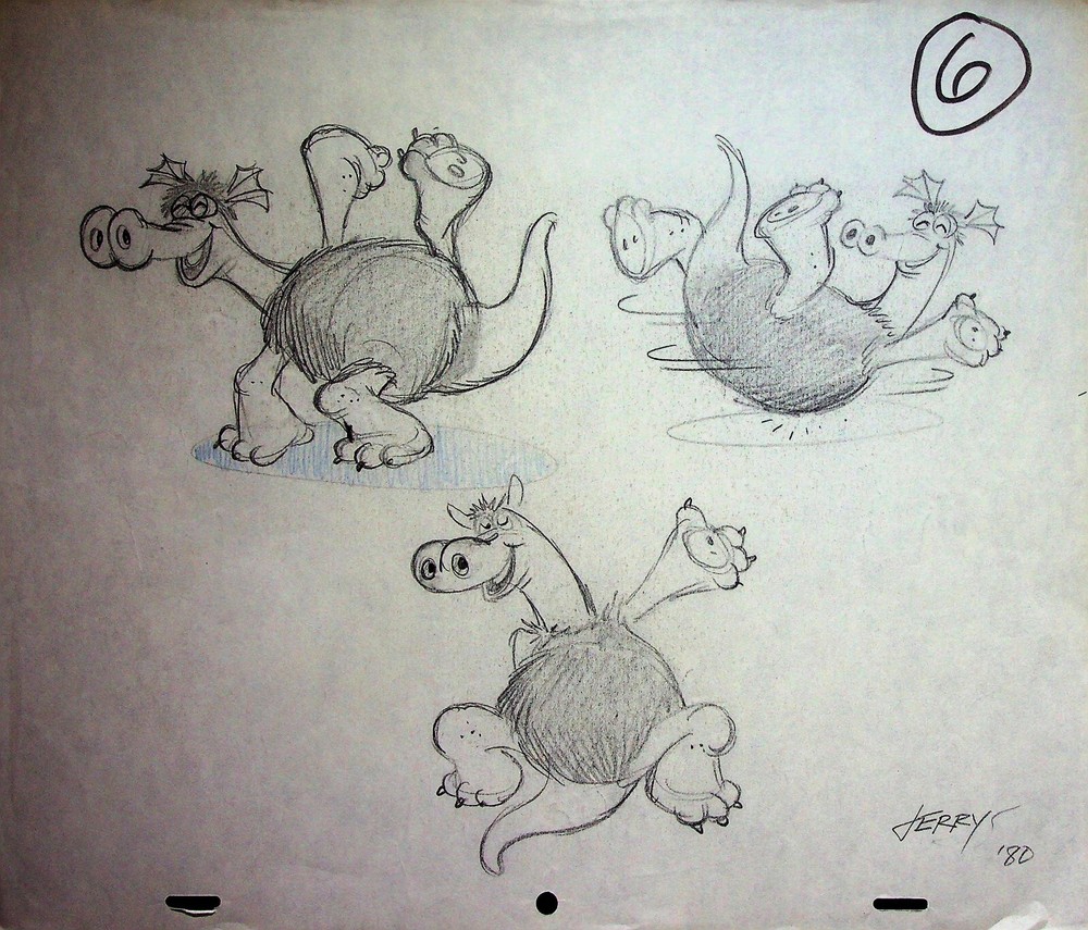 Daffy Dragons (Unreleased) JERRY EISENBERG Signed Hand-Drawn Character Layout#LF