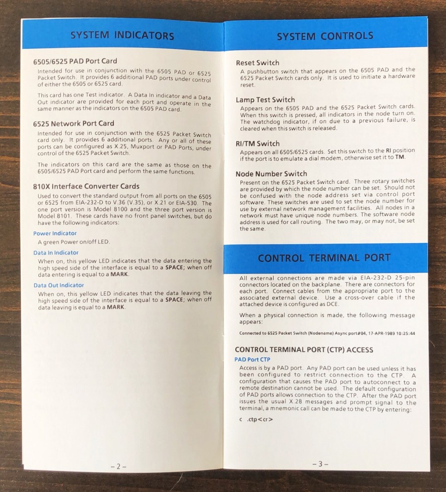 Codex - 6505/6525 PAD Operator's Reference Guide