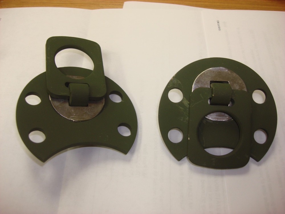 2 Each!!  NOS!! Military M35 Cargo Bed Tie Down Recessed Eye  P/N:8281682-1