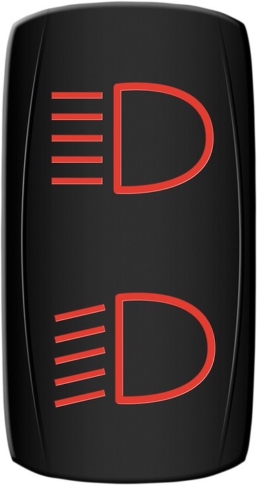 Moose ATV/UTV High/Low Accessory Switch Red