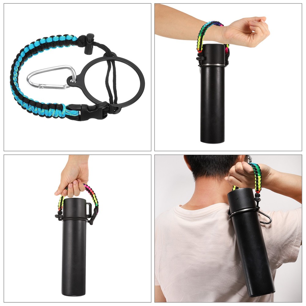 Paracord Handle, Water Bottle Handle Strap, Mint Blue