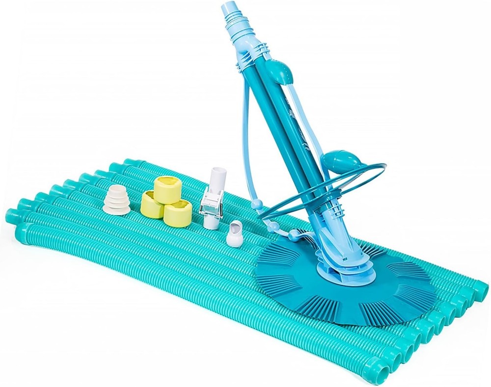 Automatic Pool Cleaner Vacuum for Inground Pools Blue High-Efficiency