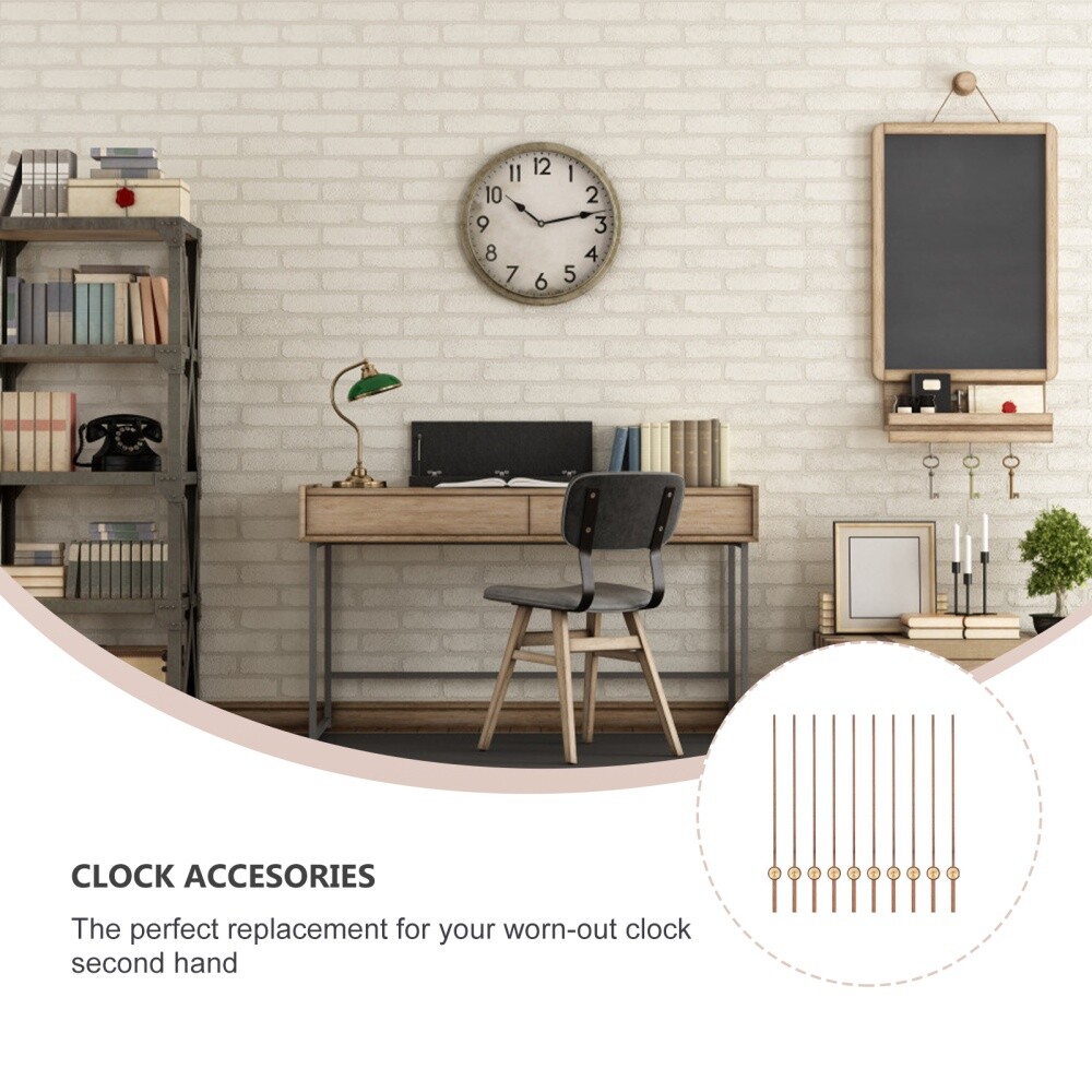 10Pcs Clock Second Hands Wooden Second Hands Replacement Clock Movement