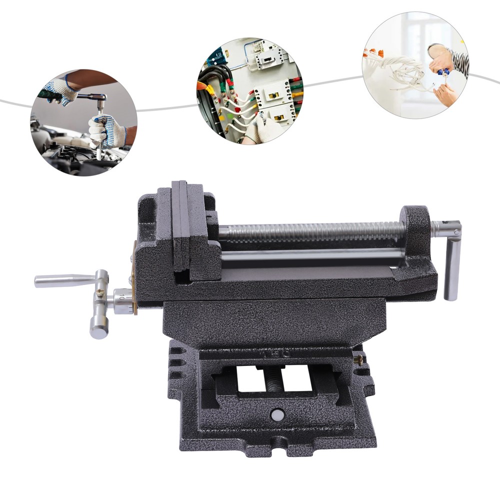 6" Heavy-Duty Vise Clamp for Drill Press - Precision Milling Tool