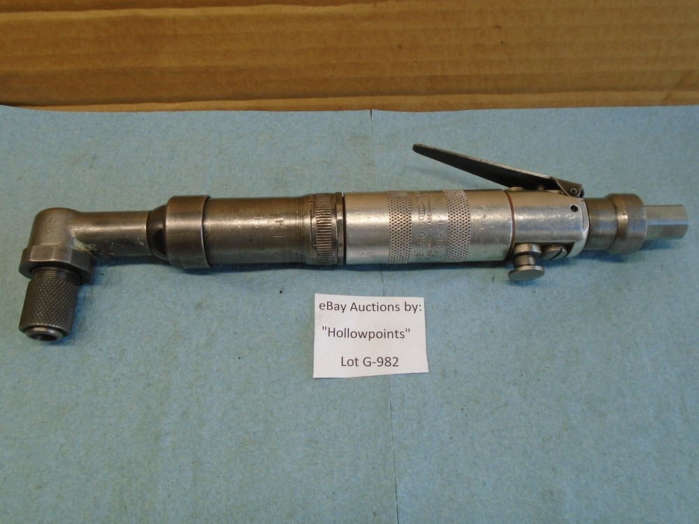 ARO Model 2500-C Right Angle 1/4" Hex Bit Pneumatic Driver 1/4"  w/ Reverse G982