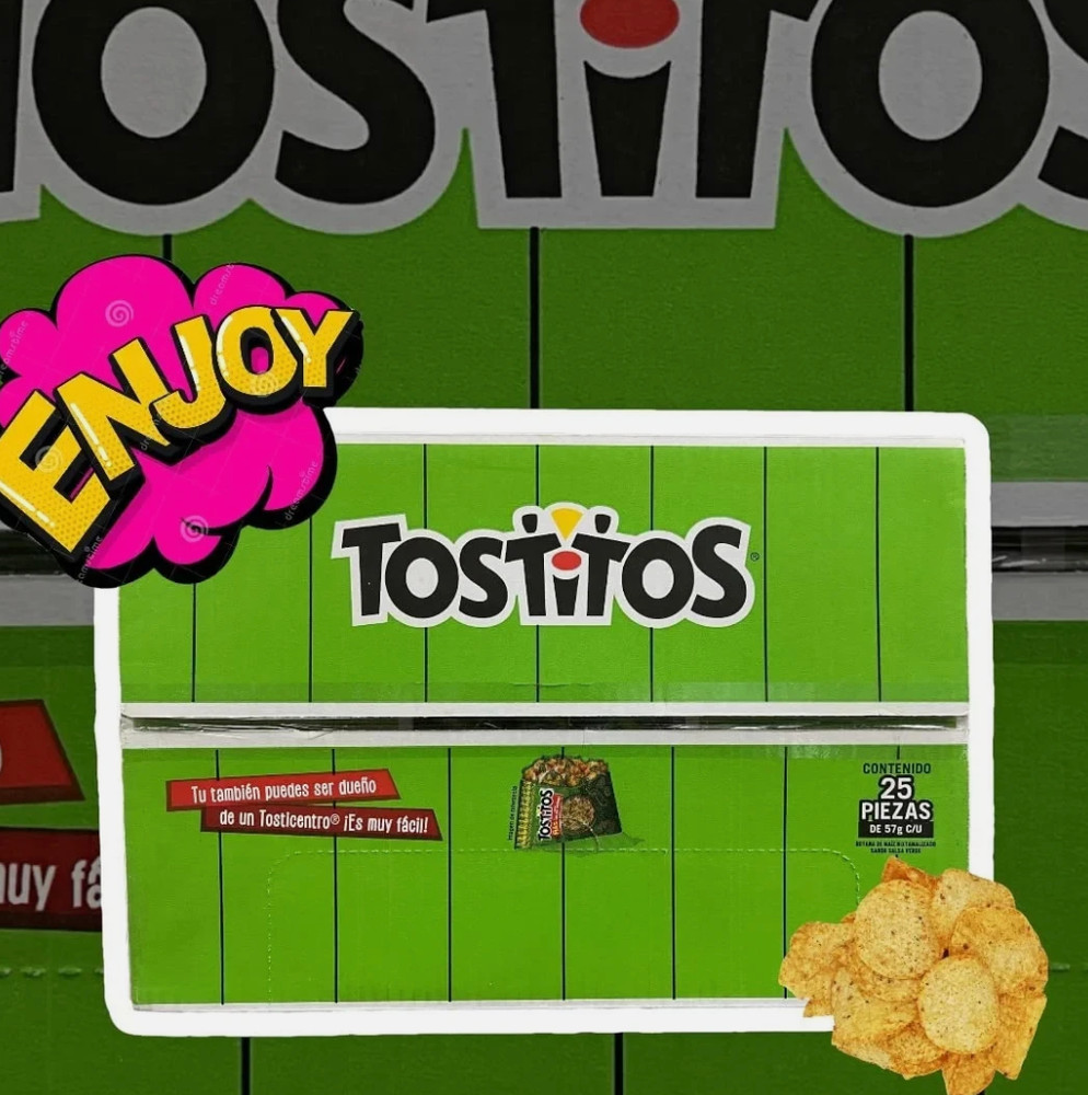 Sabritas Tostitos Salsa Verde - 25 Pack Authentic Mexican Chips