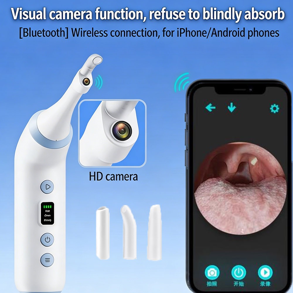Visible Tonsil Stone Removal Kit with HD Camera Electronic Tonsil Stone Remover