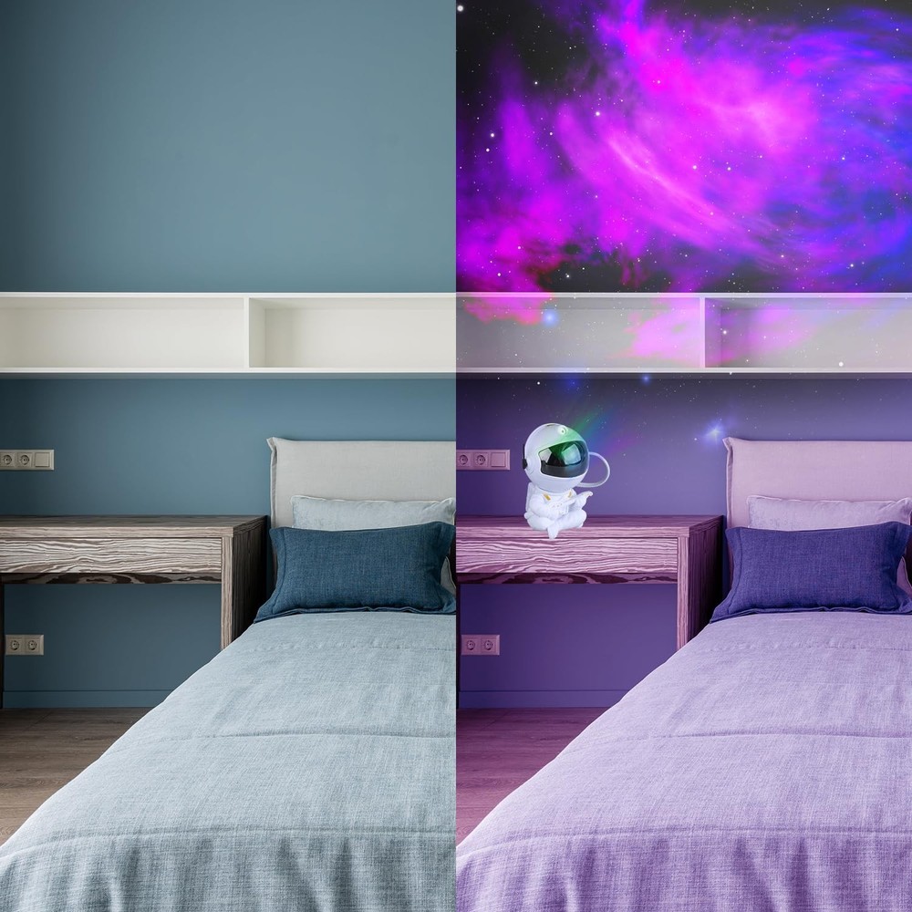 Astronaut Star Projector, Projector Galaxy Light for small, White Guitar