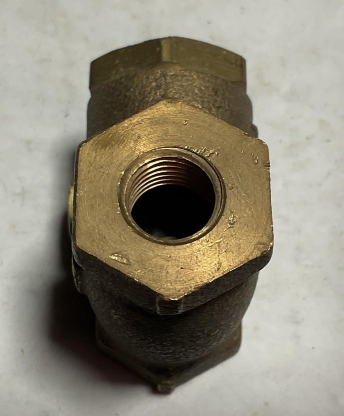 Milwaukee 1/4" Brass Check Valve Threaded 125S 200W