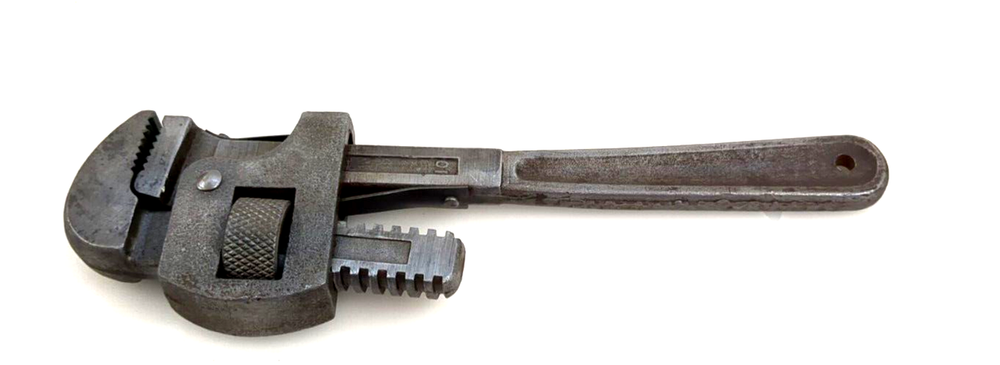 Vintage True Value Pipe Monkey Wrench Hand Tool Adjustable 10"