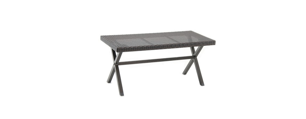 New Wicker Bench KD - Brown