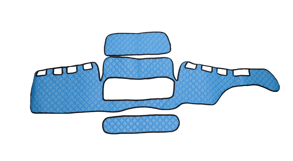 # Blue Dashboard Panel Mats Covers for MAN TGX 2007-2019 trucks