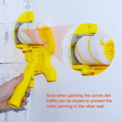 9 Set Paint Edger Combo Kit Paint Edger Roller Brush Multifunctional Handheld
