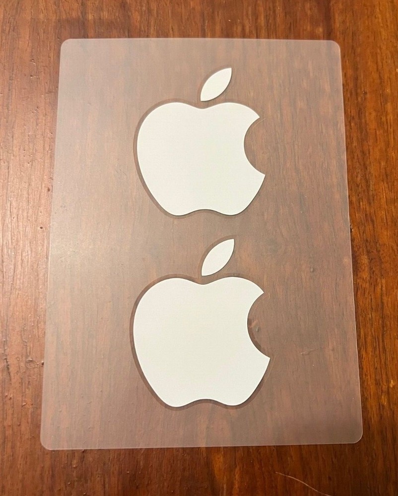 Authentic Apple White Logo Sticker Decal  iphone ipod