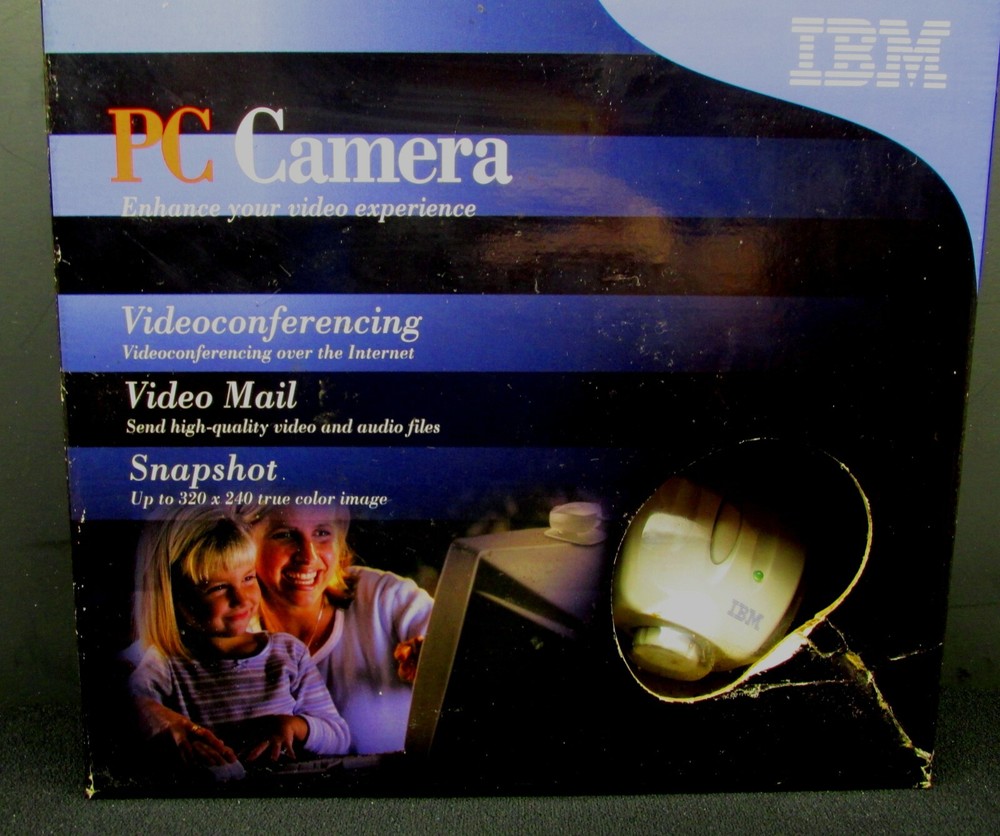 IBM PC Camera / Web Cam, Windows 98 thru 2000, USB, NEW In Bcx