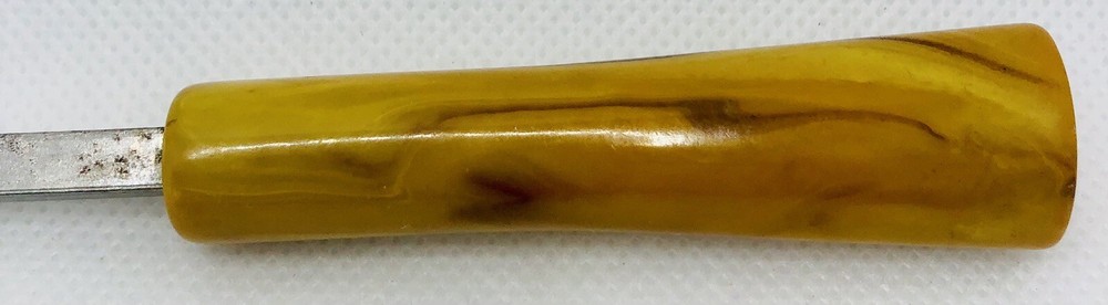 Vintage Bakelite Dritz 6” Tracing Wheel Butterscotch Handle Sewing Pattern Tool