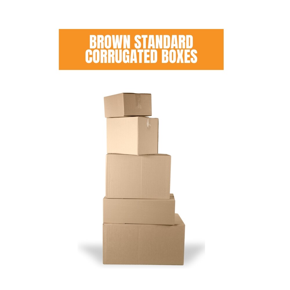 9 x 9 x 10" Corrugated Boxes Brown 25/Bundle ECT-32
