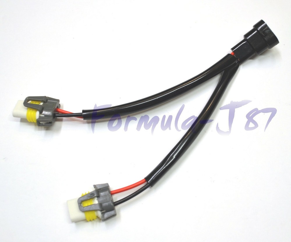 Splitter Wire Ceramic H10 9145 Two Harness Fog Light Replace Socket Connector