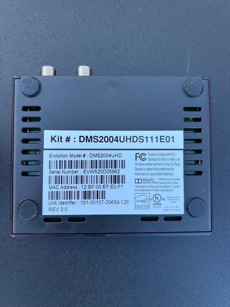 Evolution Digital DMS2004UHD Cable TV Box Receiver HDMI