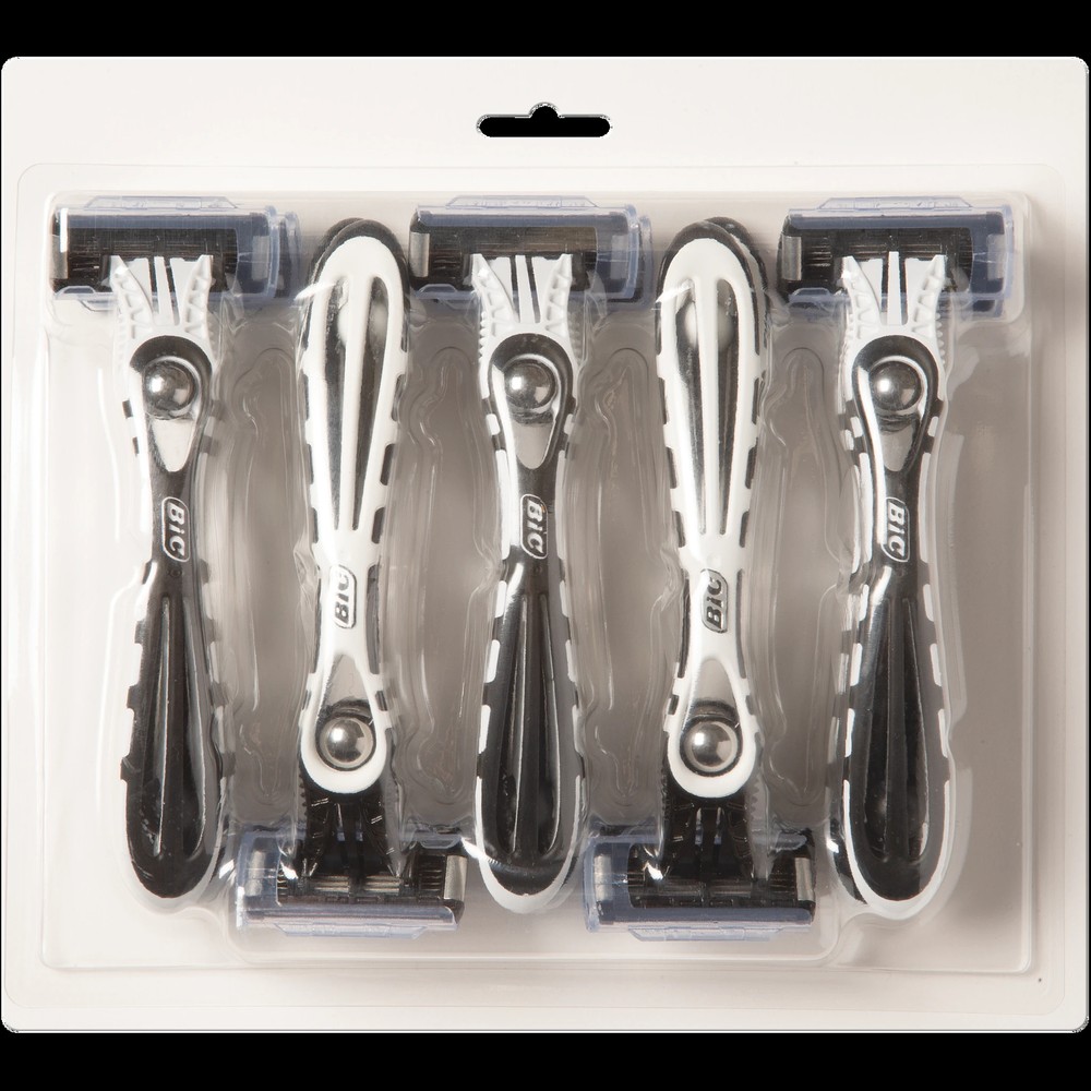 BIC Flex 5 Men's 5-Blade Disposable Razor, Smooth Shave, 10 Count