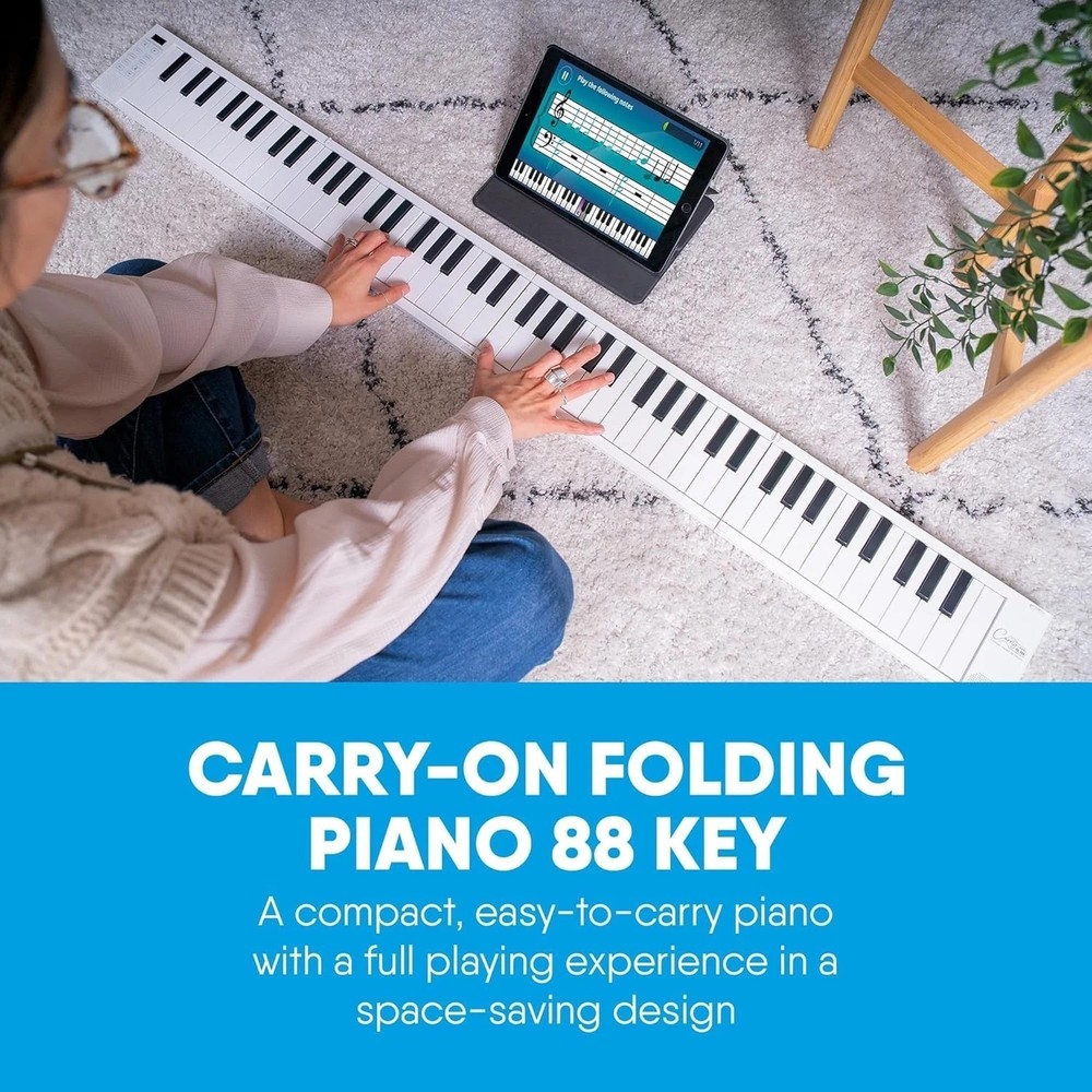 Folding Digital Piano w/ Rechargeable Battery