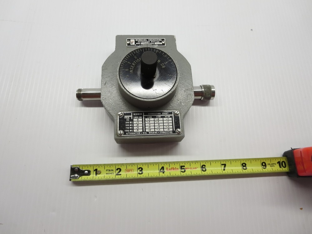 Weinschel Engineering 905 Variable Attenuator 0 - 10DB Used See Pics