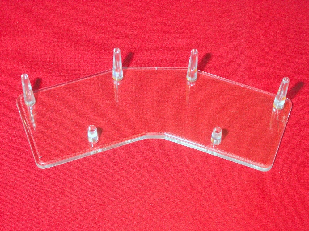 *#Large 8" Six (6) Peg Display Stands Geode Rocks Shells Cluster Odd shaped