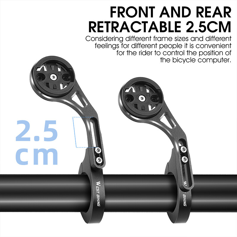 Bicycle GPS Computer Camera Mount Holder for Handlebar Garmin/Bryton/Wahoo