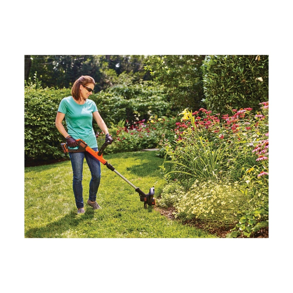 BLACK+DECKER 20V* MAX String Trimmer and Edger, EASYFEED Weed Wacker, 12 Inch...