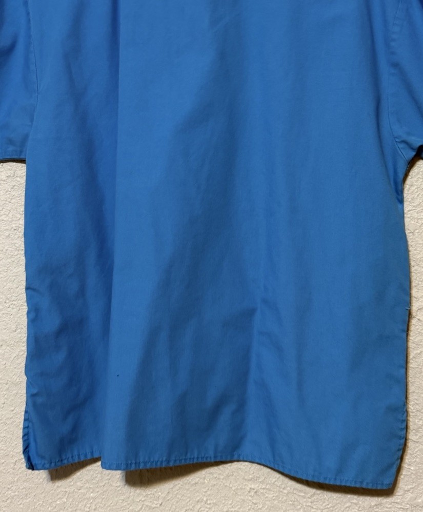 Mailbu Doc Scrub Top Medical Uniform Blue V-neck Medium