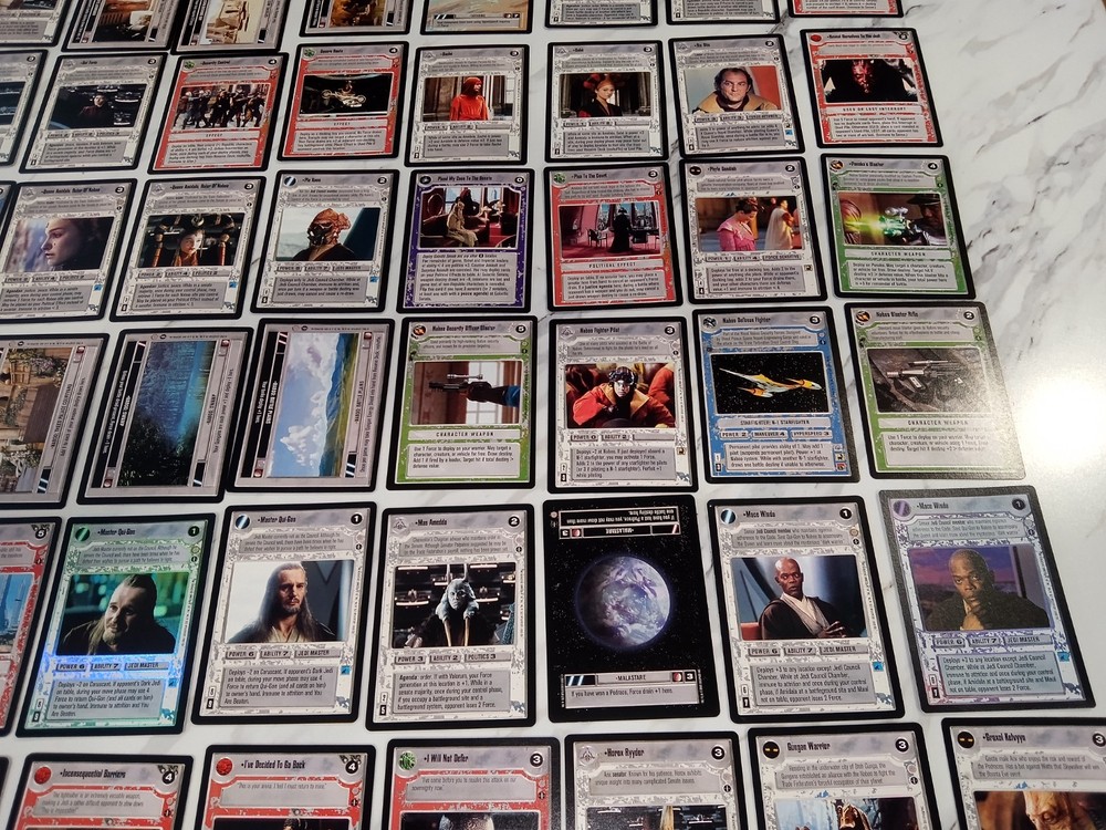 Star Wars CCG Coruscant Complete Set (Base + Rules + Checklists + All AIs) READ