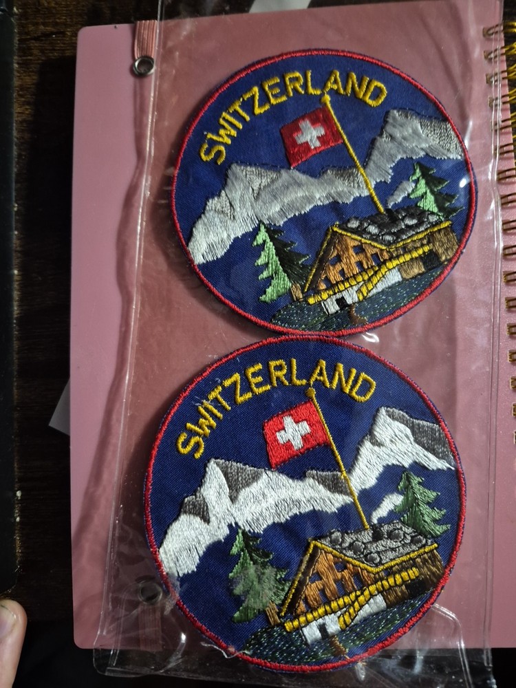 Switzerland Swiss 4inch Ski Patch X 2