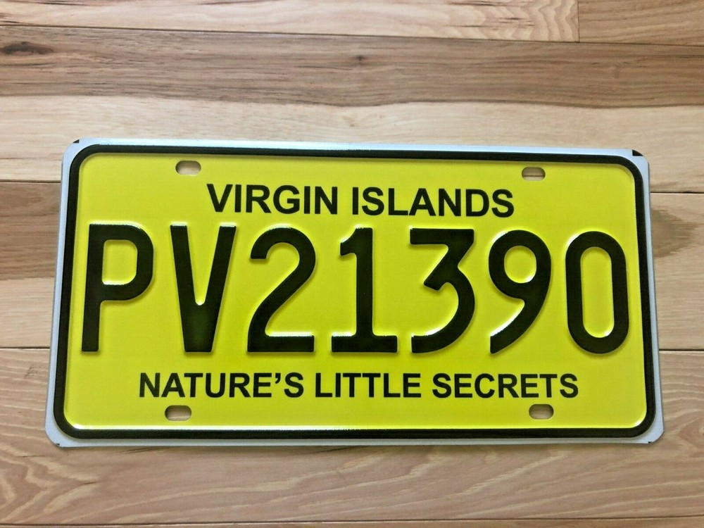 British Virgin Islands License Plate