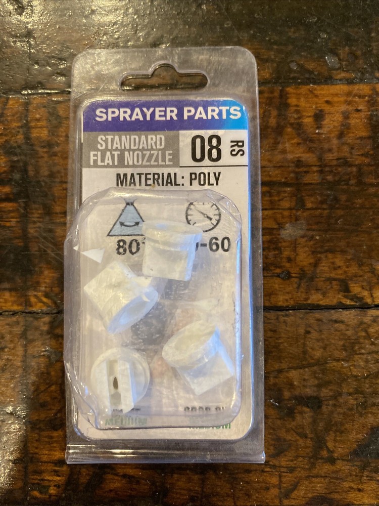 08 RS Flat Nozzle White Valley Industries 80 Degree Sprayer Nozzle