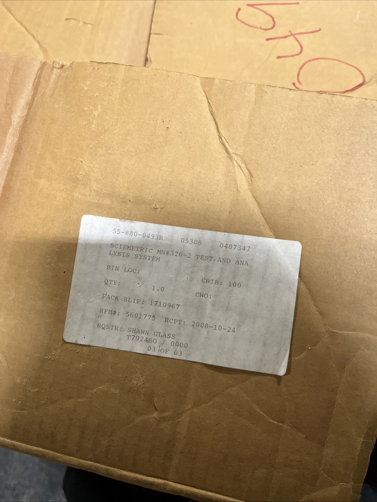 SCIEMETRIC TEST AND ANALYSIS SYSTEM MN#320-2