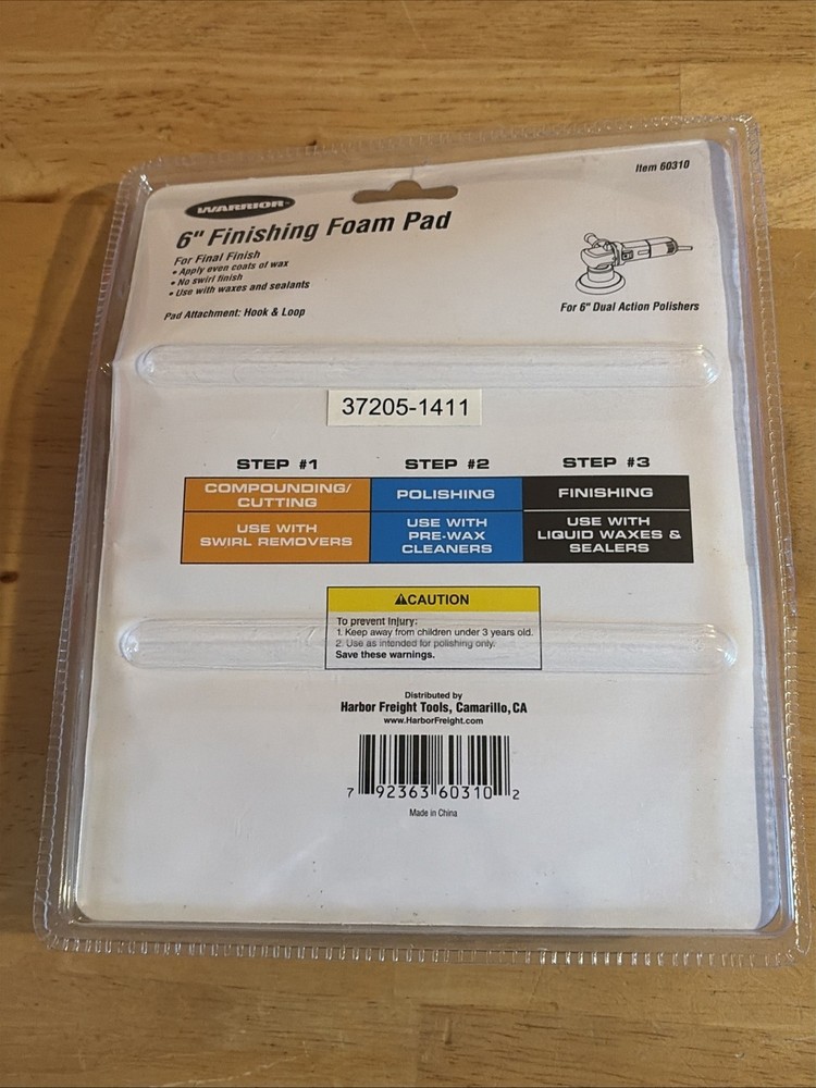 Warrior - 6" Finishing Foam Pad - 60310