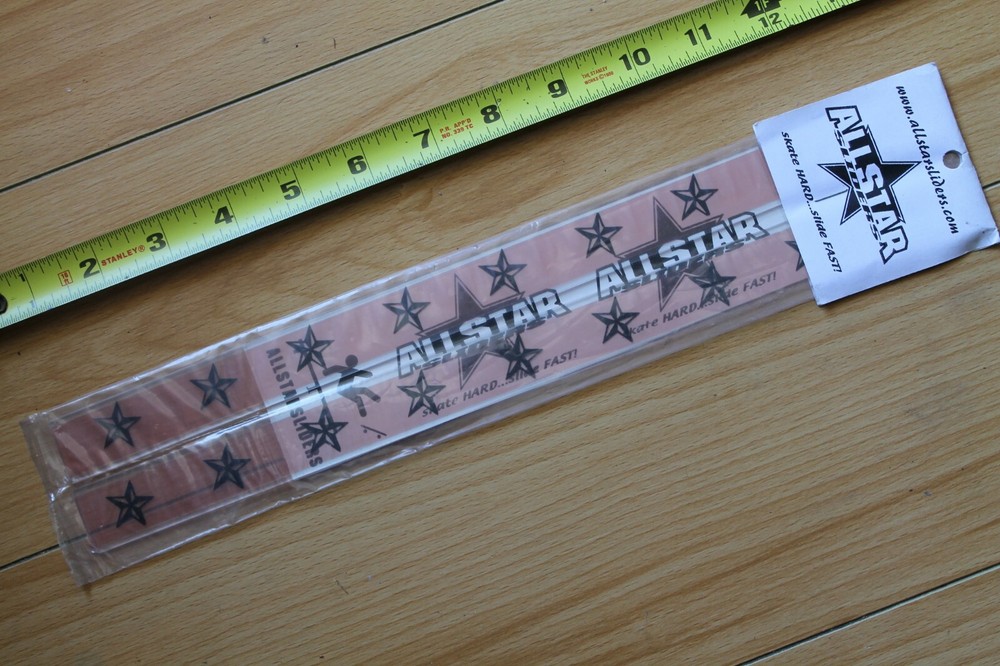 ALL STAR Adhesive Skateboard Deck Rails for Board Slides Graphic Image Protector