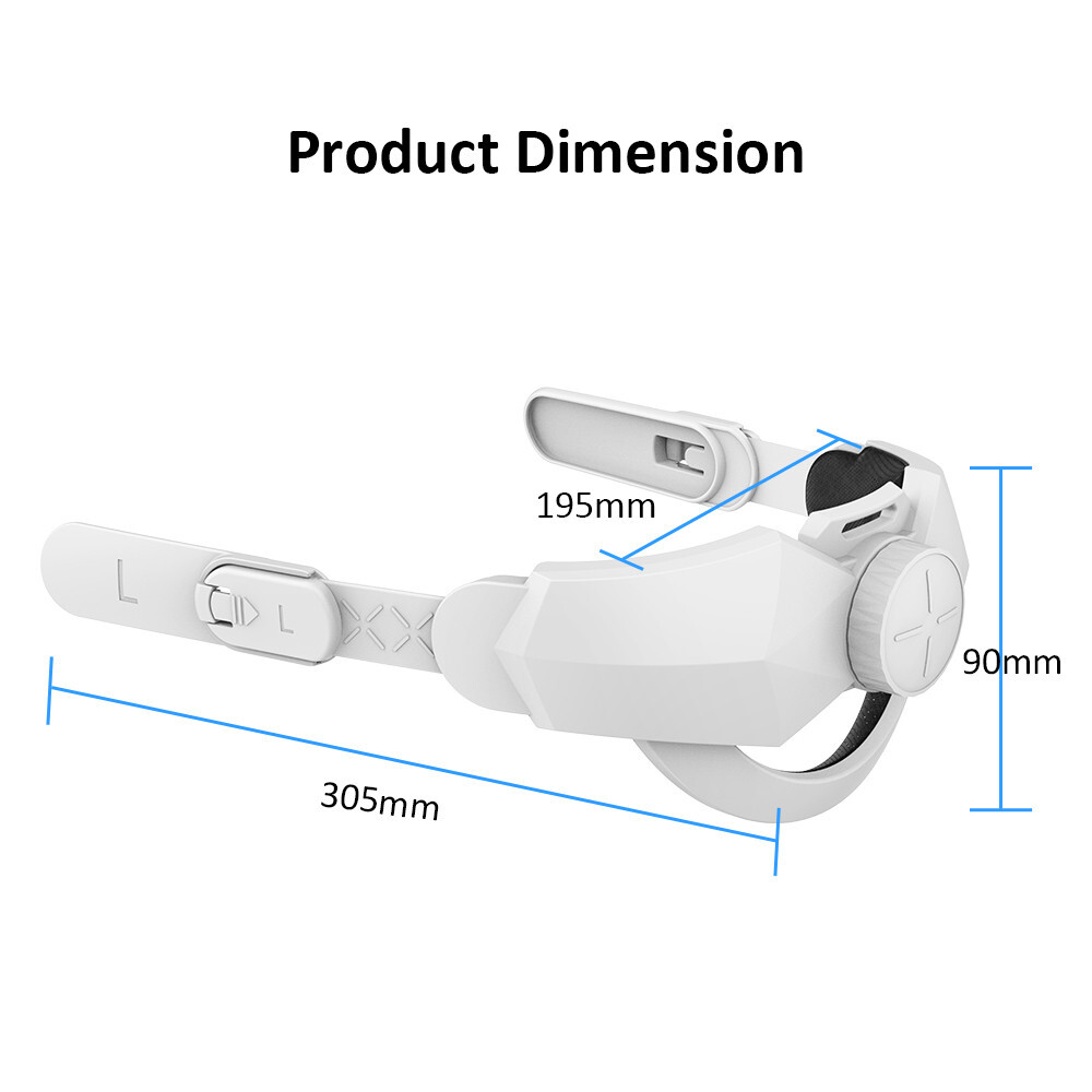 Adjustable Head Strap Replacement for Oculus Quest 2 Elite Headband Accessories